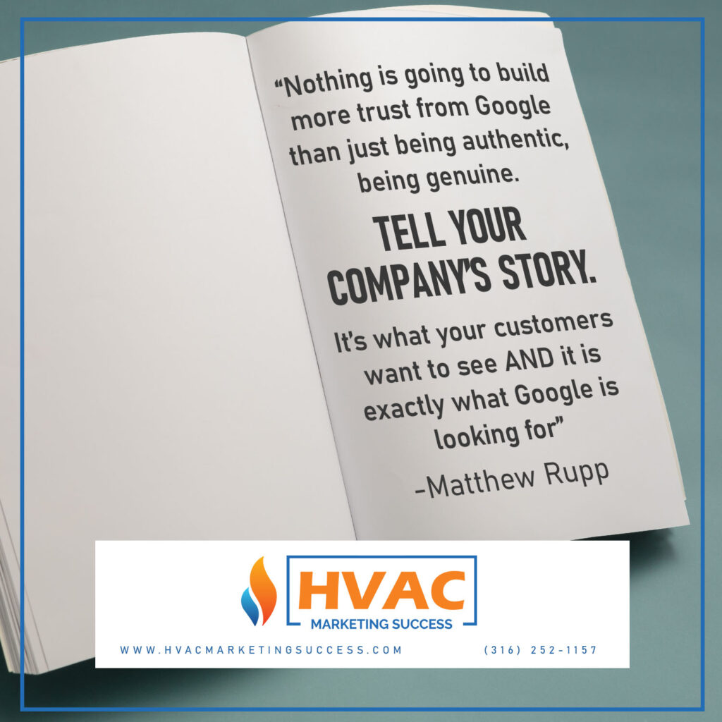 HVAC marketing quote on website essentials
