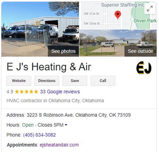 ej heating and air