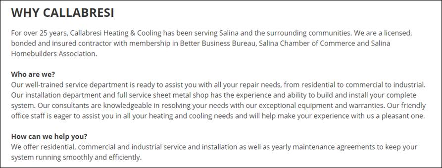 Callabresi Heating & Cooling