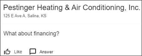 pestinger ask question