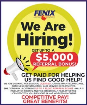 we are hiring flyer for hvac company