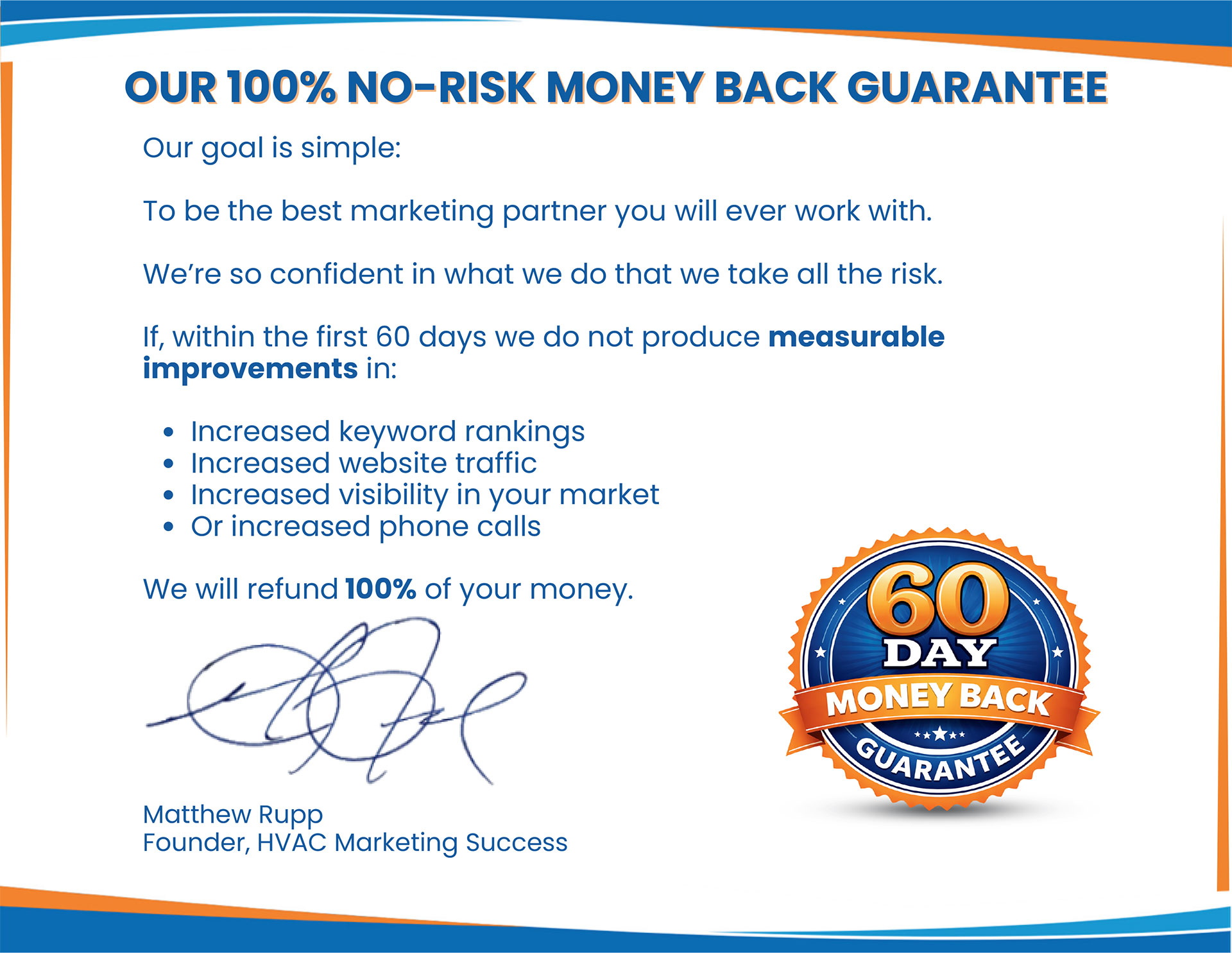 Money Back Guarantee